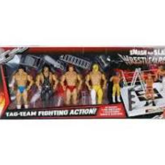 Smash and Slam Wrestlers + Arena 12Pc Tag team Playset Sealed 🆕NWT⌚SHIPS FAST💥 - Picture 2 of 16